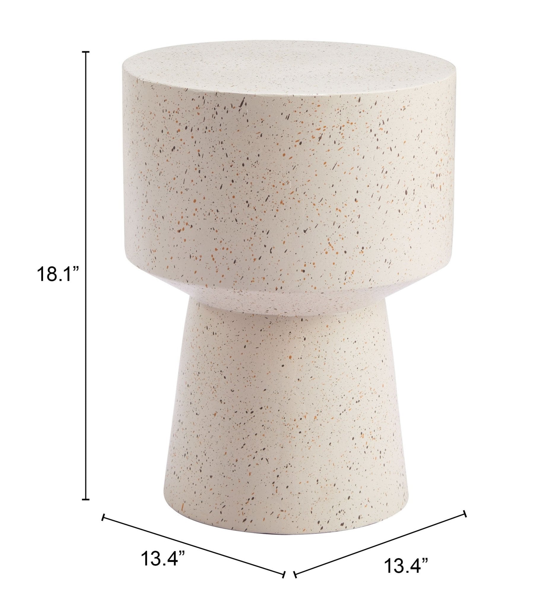 Masko Side Table Beige - Cozy Roots Decor