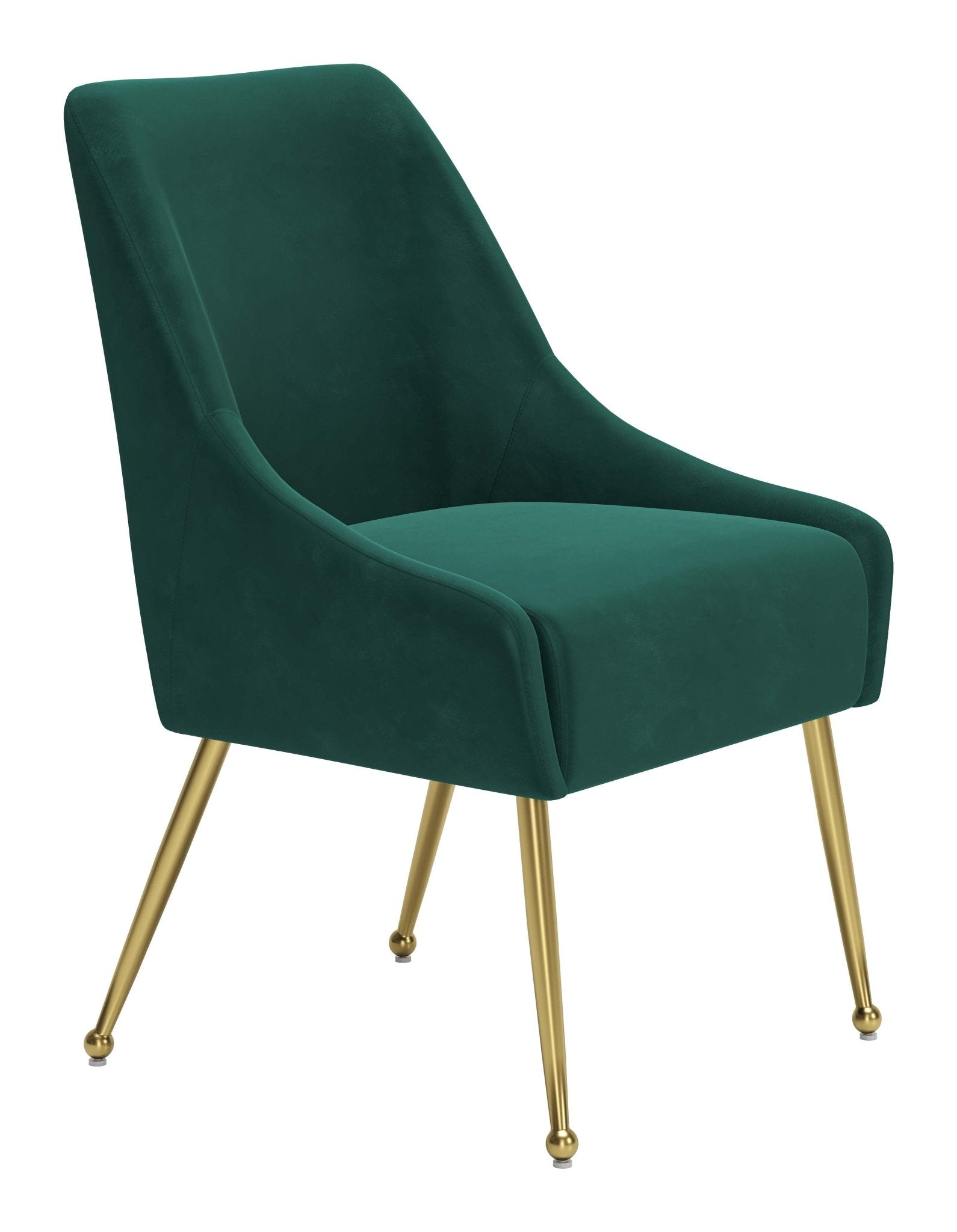 Maxine Dining Chair Green & Gold - Cozy Roots Decor