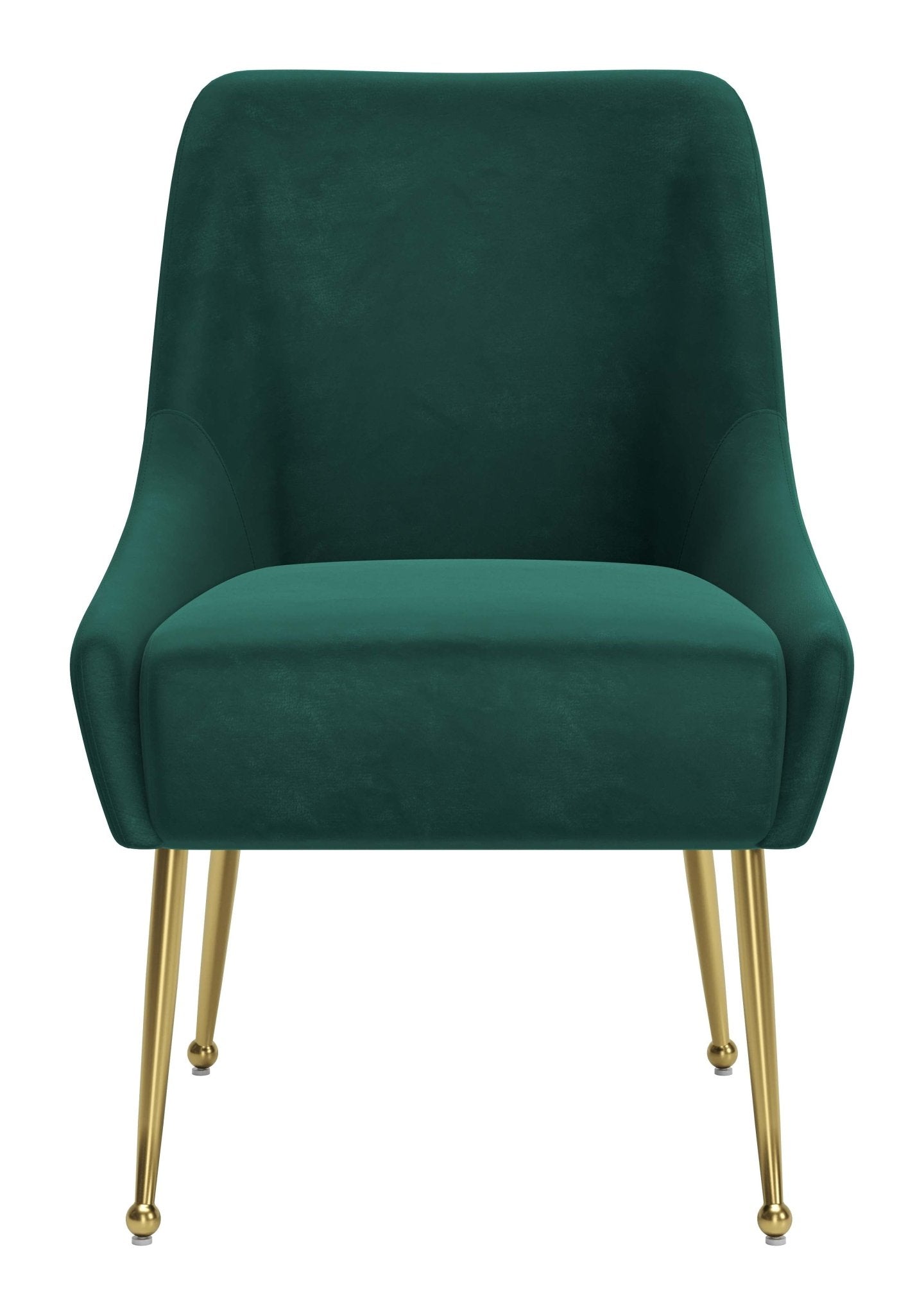 Maxine Dining Chair Green & Gold - Cozy Roots Decor