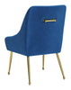 Maxine Dining Chair Navy Blue & Gold - Cozy Roots Decor