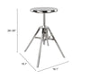 Mercy Counter Stool Silver - Cozy Roots Decor