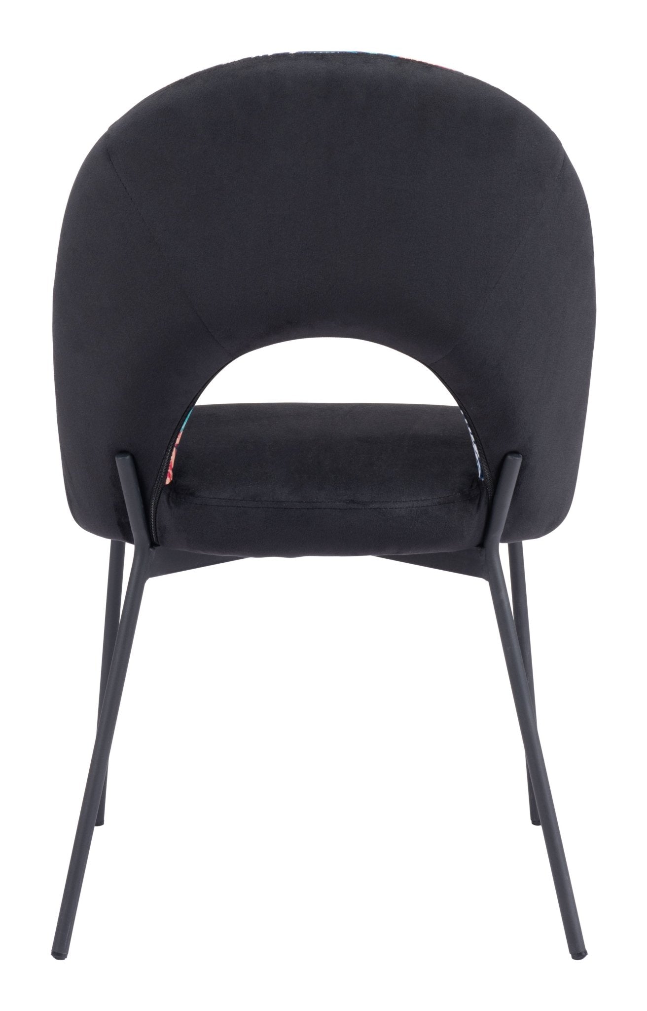 Merion Dining Chair (Set of 2) Multicolor Print & Black - Cozy Roots Decor