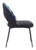 Merion Dining Chair (Set of 2) Multicolor Print & Black - Cozy Roots Decor