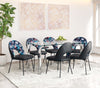 Merion Dining Chair (Set of 2) Multicolor Print & Black - Cozy Roots Decor