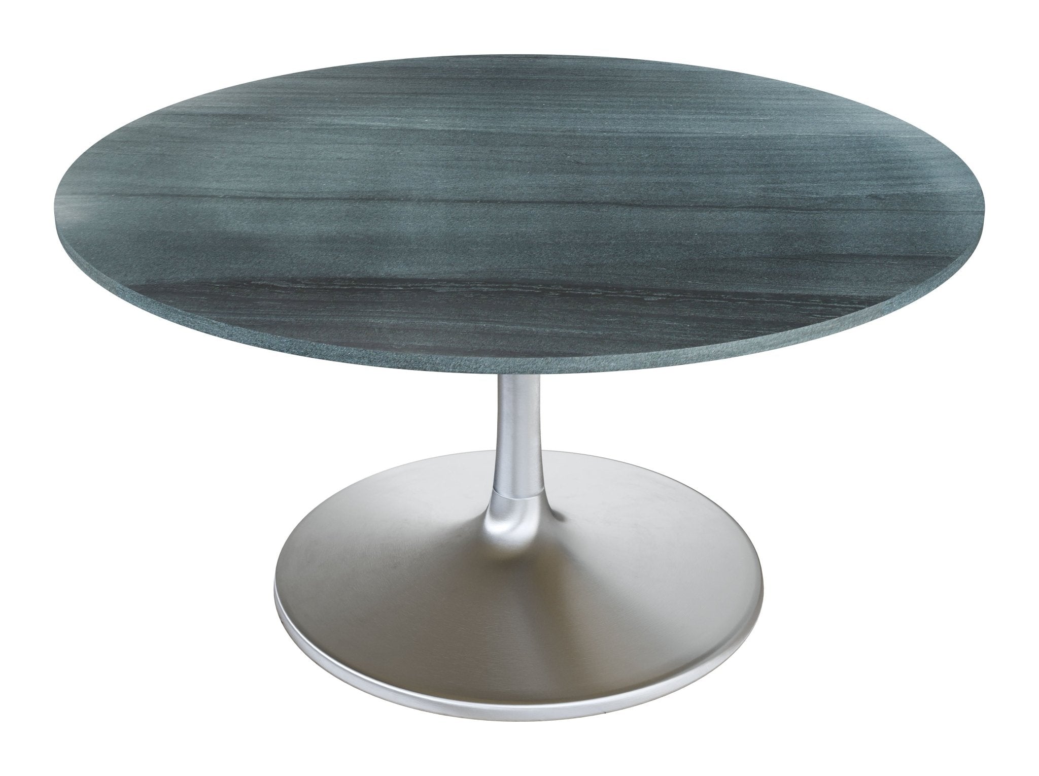 Metropolis Dining Table (60") Gray & Silver - Cozy Roots Decor