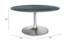 Metropolis Dining Table (60") Gray & Silver - Cozy Roots Decor