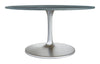 Metropolis Dining Table (60") Gray & Silver - Cozy Roots Decor
