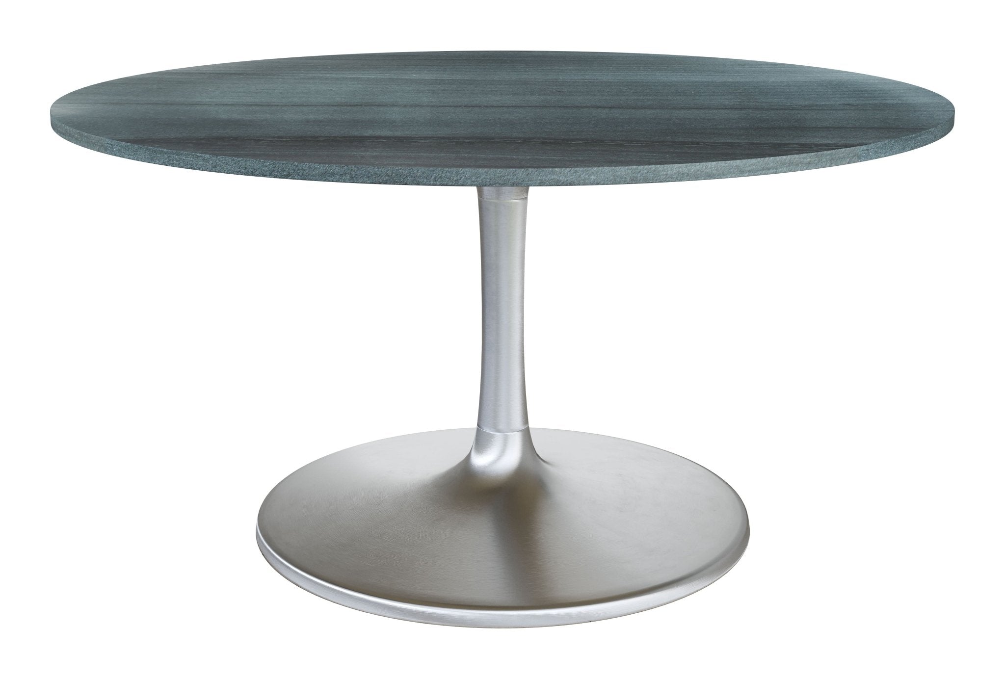 Metropolis Dining Table (60") Gray & Silver - Cozy Roots Decor