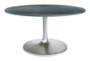 Metropolis Dining Table (60") Gray & Silver - Cozy Roots Decor