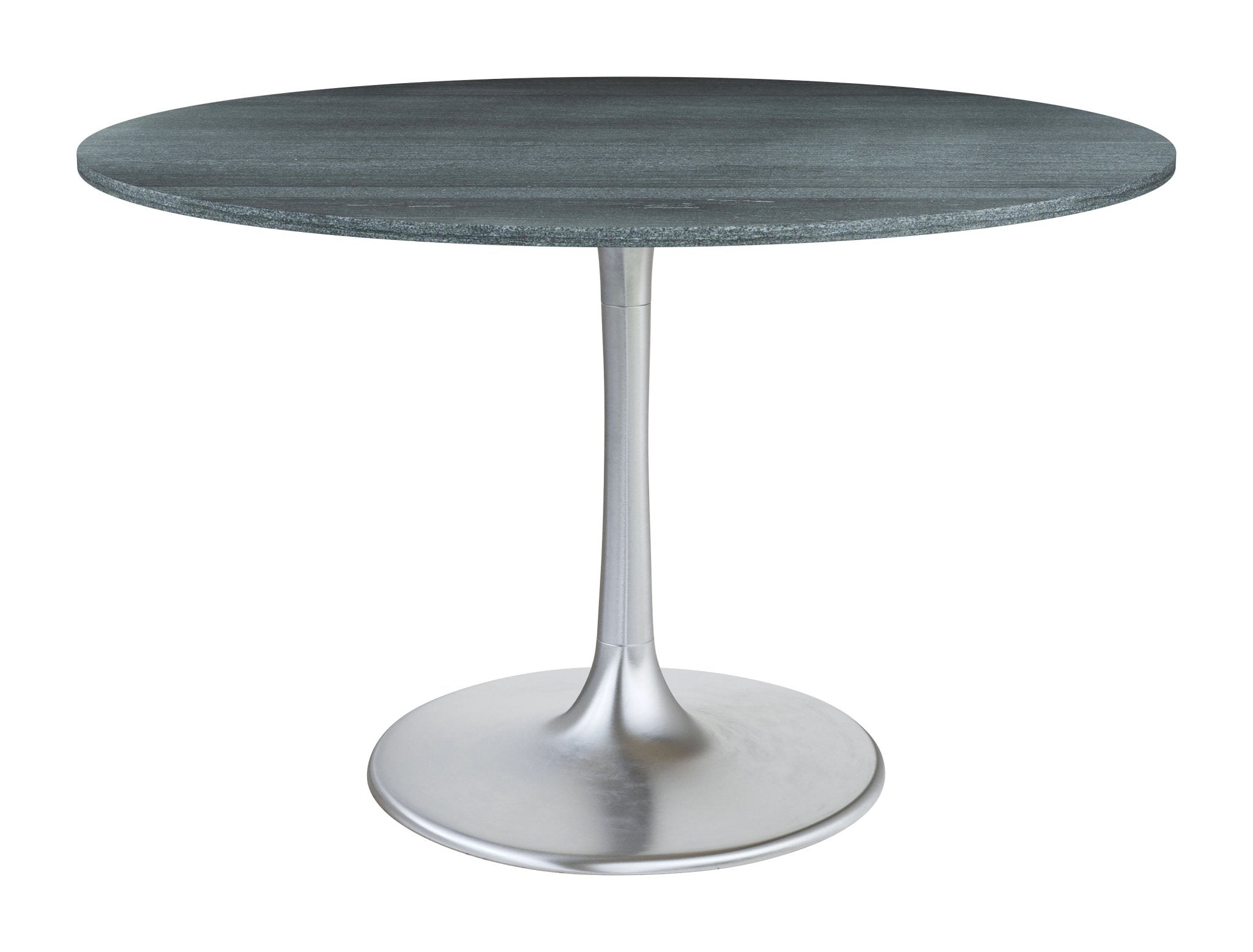 Metropolis Dining Table Gray & Silver - Cozy Roots Decor