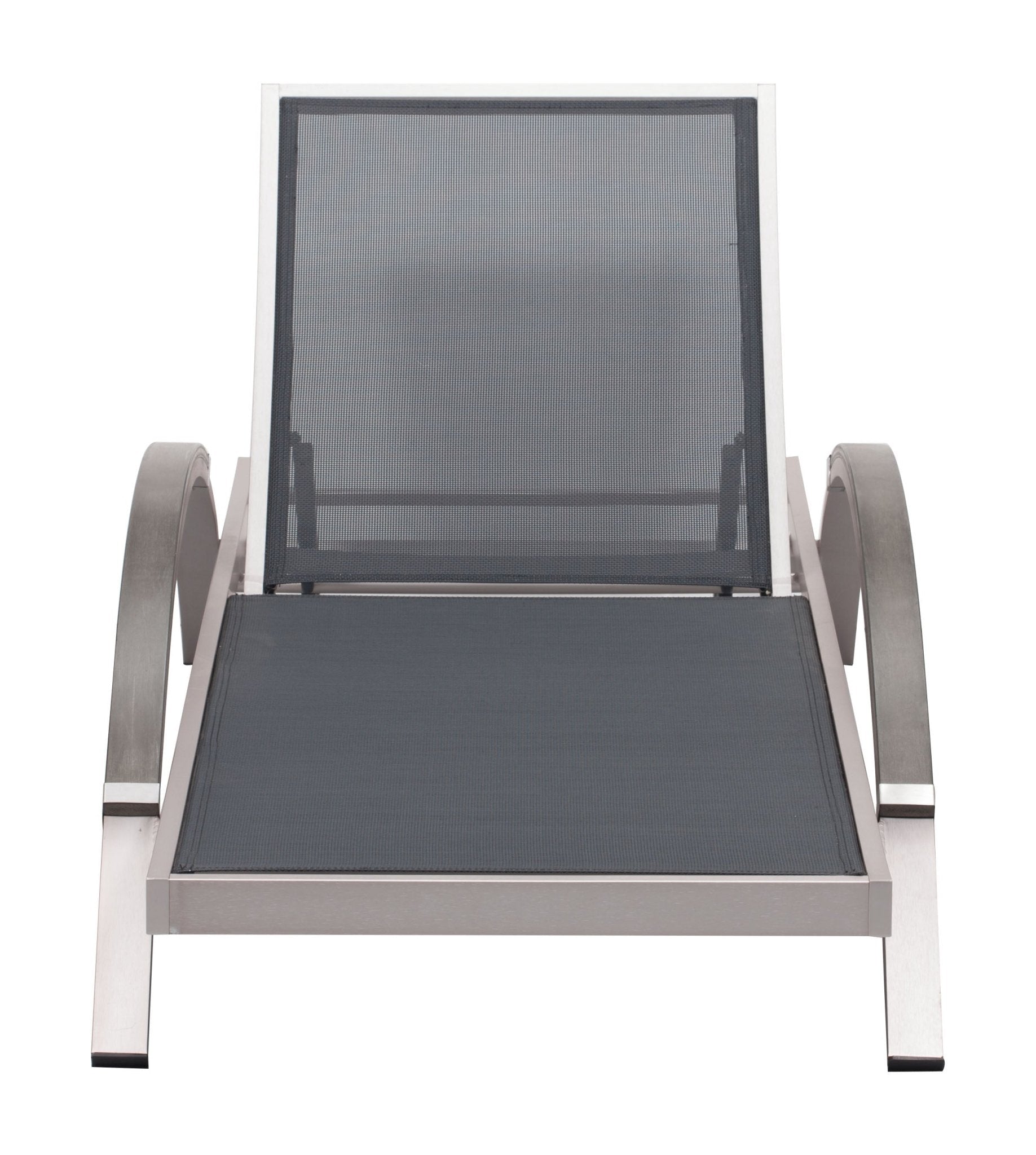 Metropolitan Chaise Lounge Gray & Silver - Cozy Roots Decor
