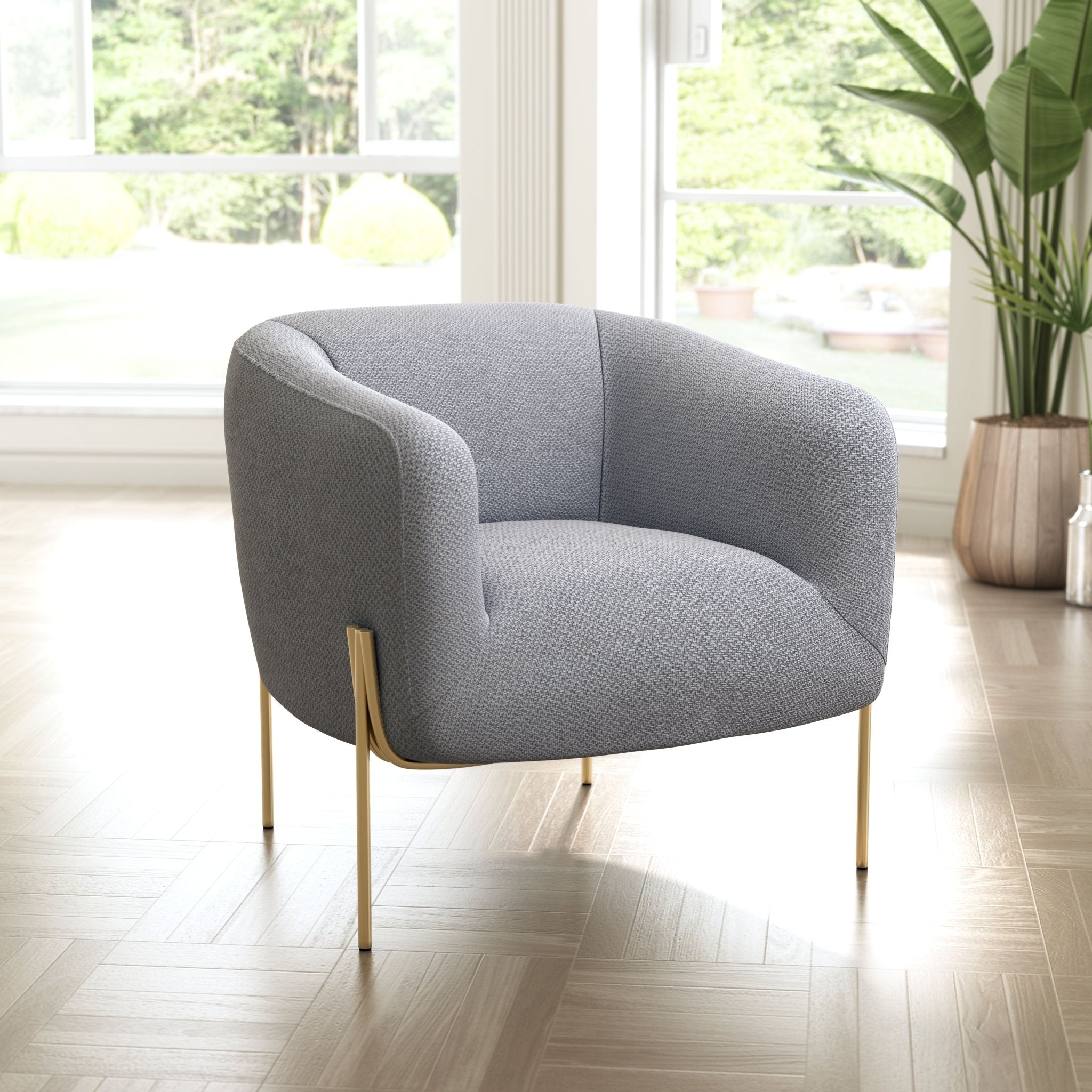 Micaela Armchair Gray - Cozy Roots Decor