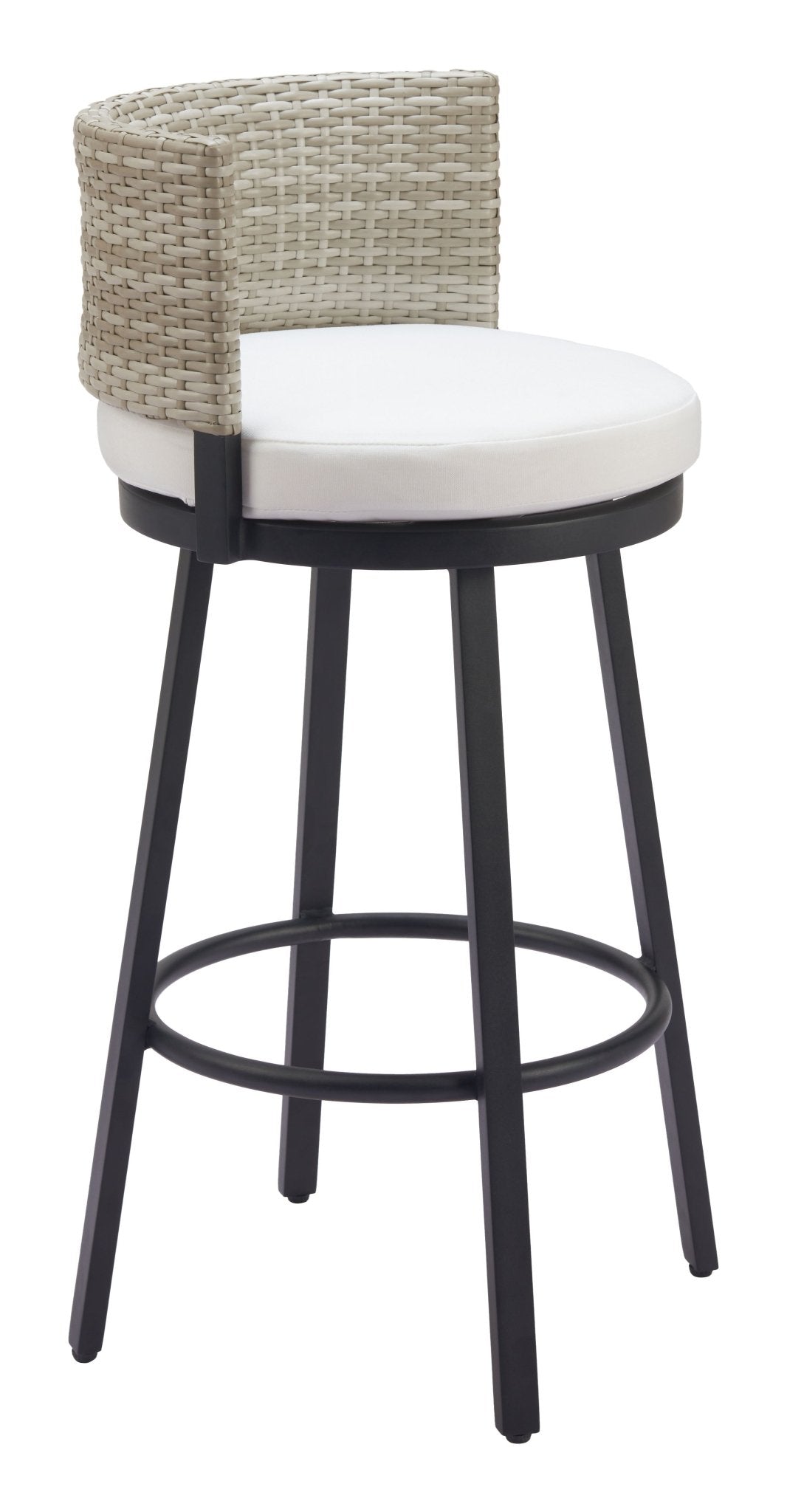 Midnight Wave Barstool White - Cozy Roots Decor