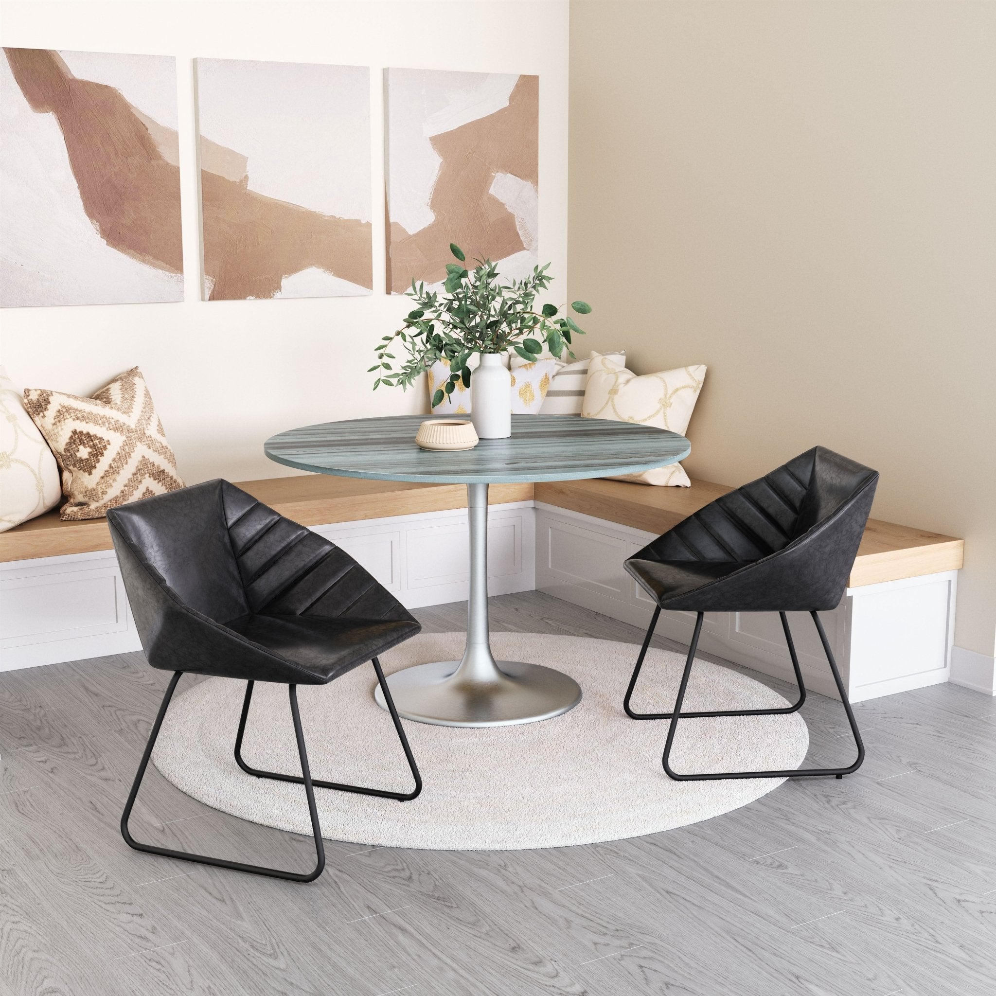 Miguel Dining Chair (Set of 2) Black - Cozy Roots Decor