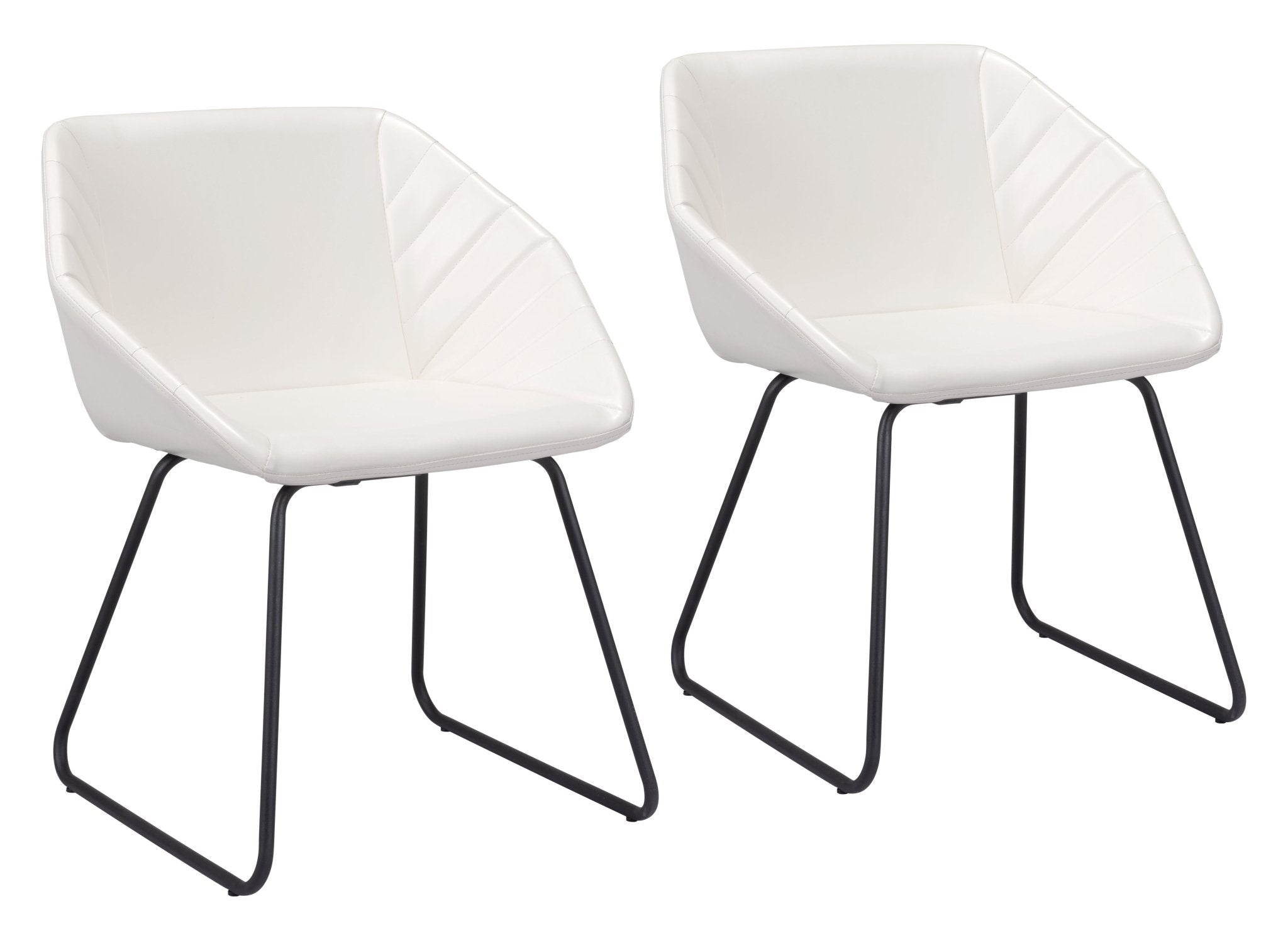 Miguel Dining Chair (Set of 2) White - Cozy Roots Decor