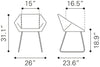 Miguel Dining Chair (Set of 2) White - Cozy Roots Decor