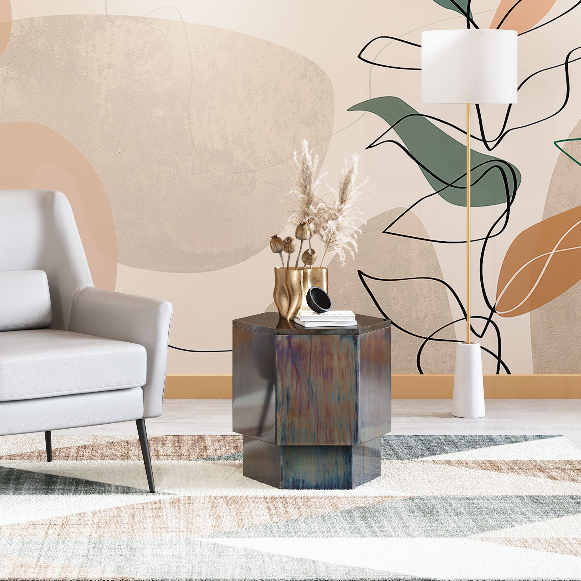 Mike Side Table Multicolor - Cozy Roots Decor