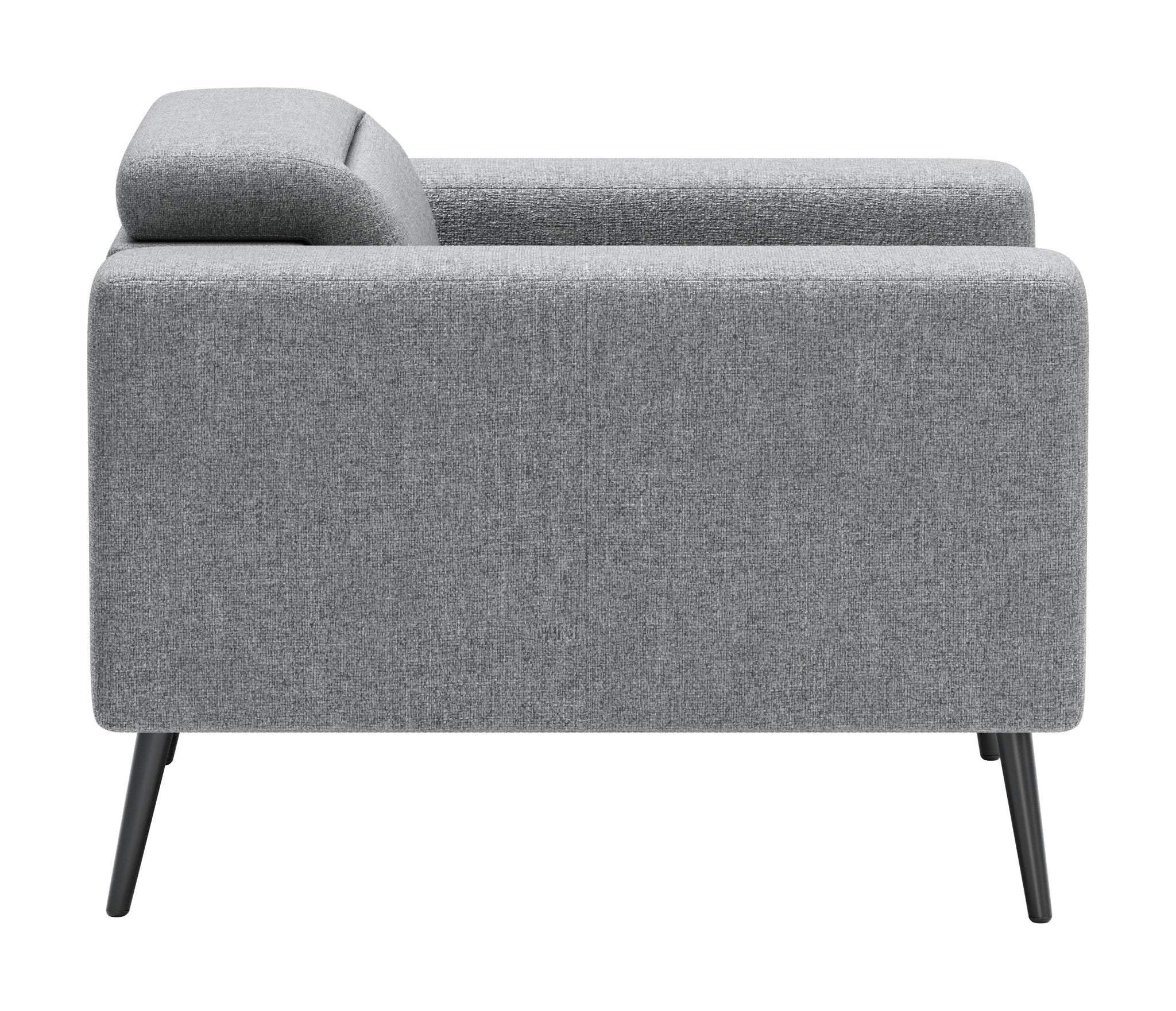 Milan Armchair Dark Gray - Cozy Roots Decor