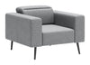 Milan Armchair Dark Gray - Cozy Roots Decor