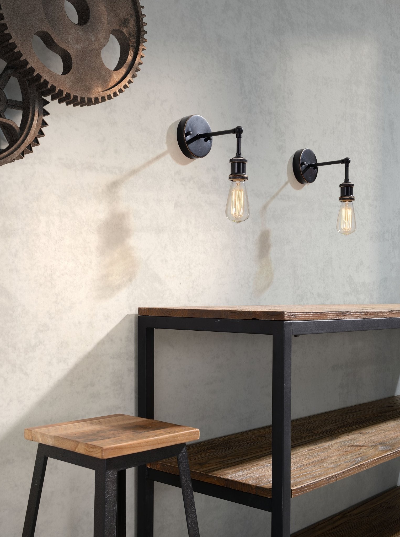 Miserite Wall Lamp Antique Black - Cozy Roots Decor