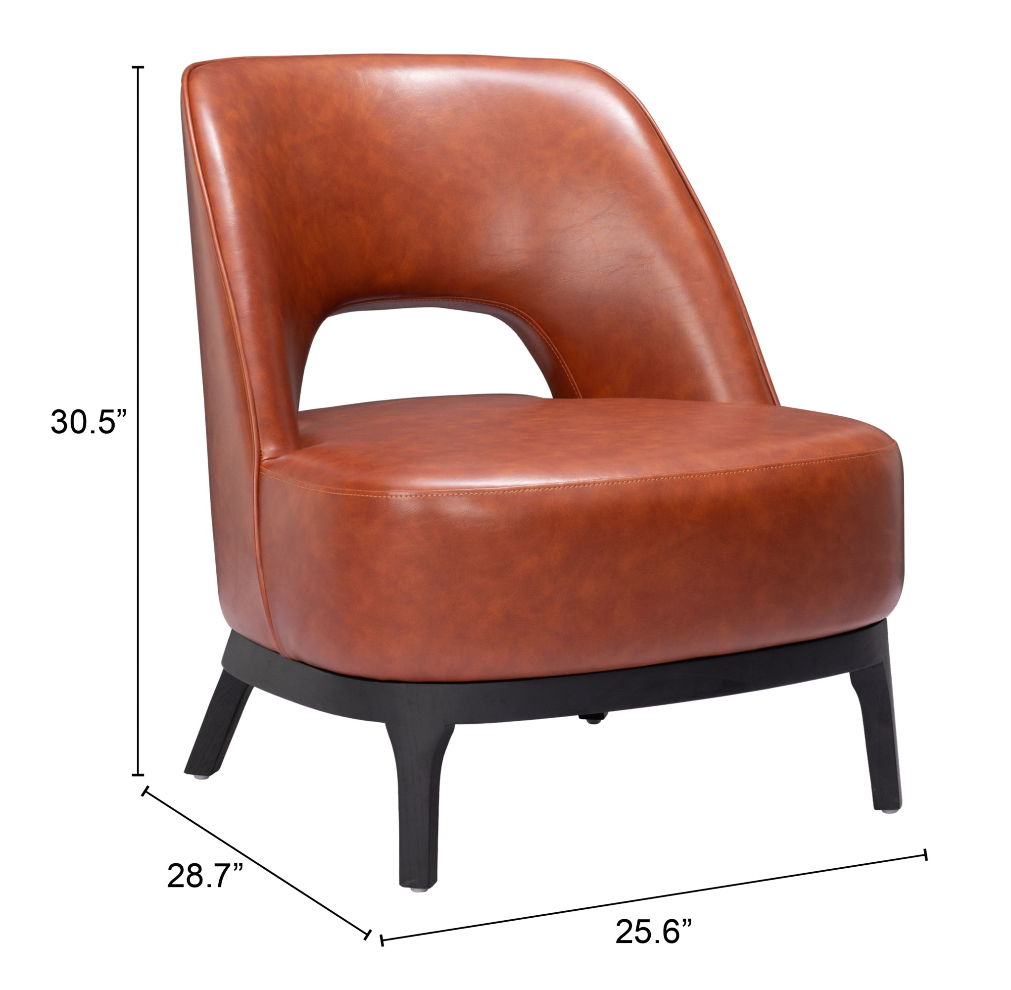 Mistley Accent Chair Brown - Cozy Roots Decor