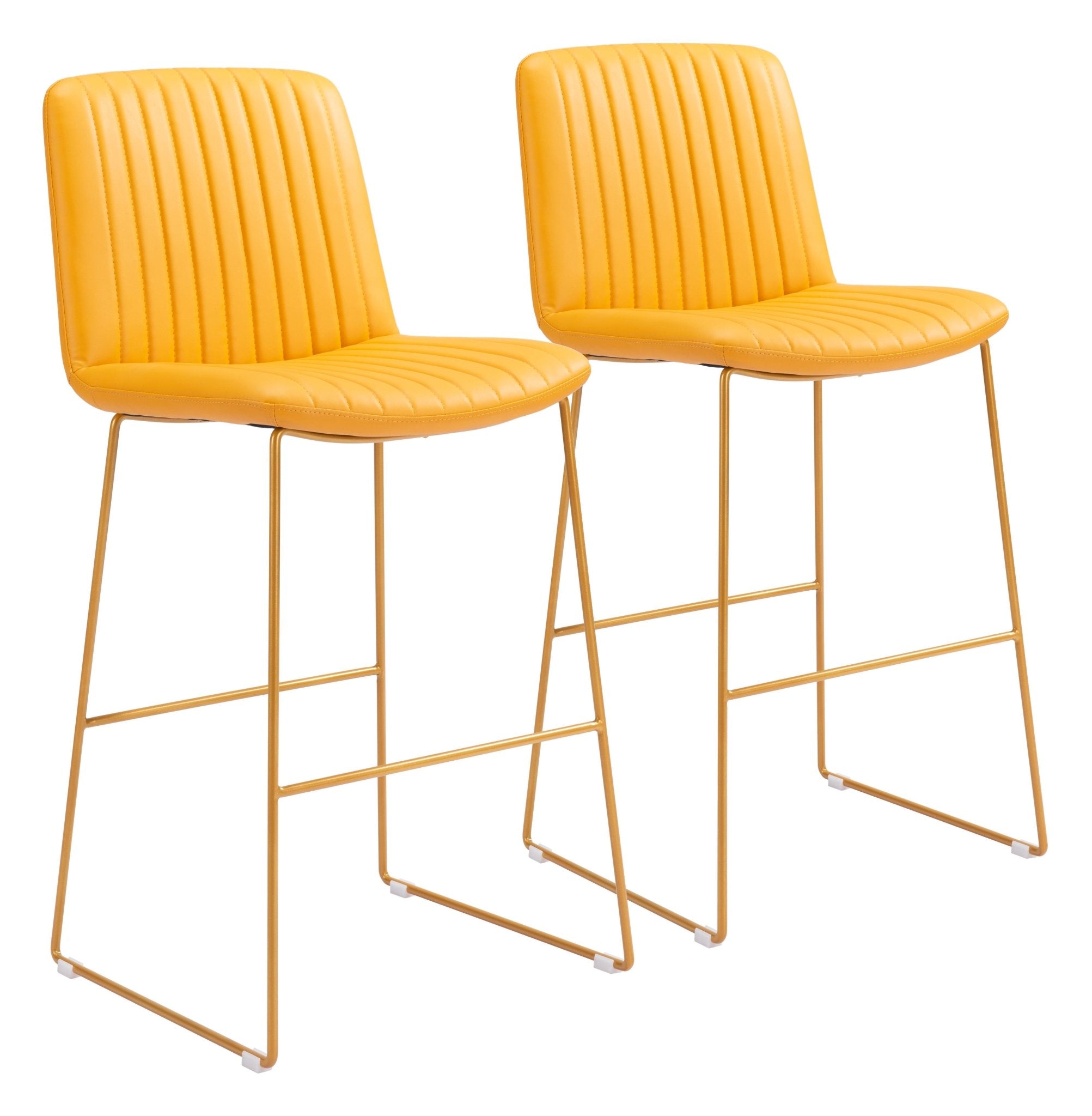 Mode Barstool (Set of 2) Yellow - Cozy Roots Decor