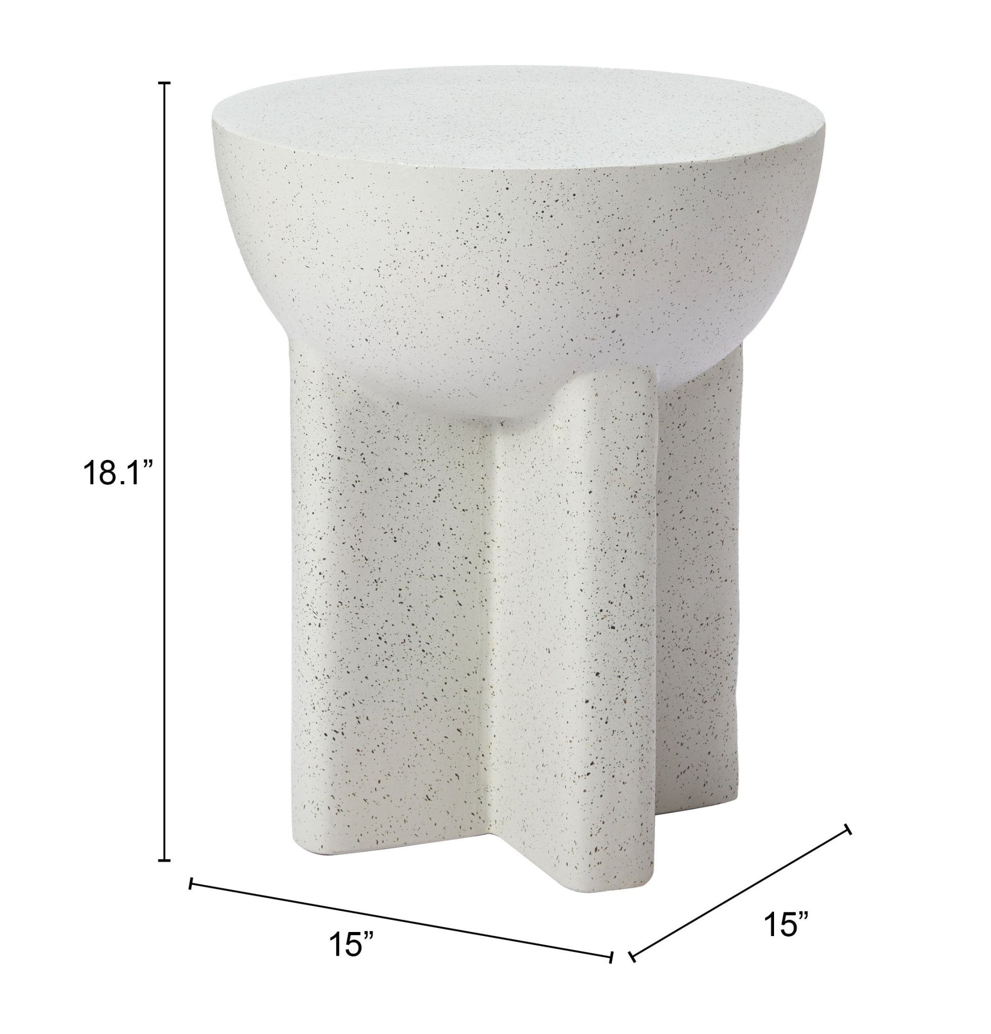 Molli Side Table White - Cozy Roots Decor