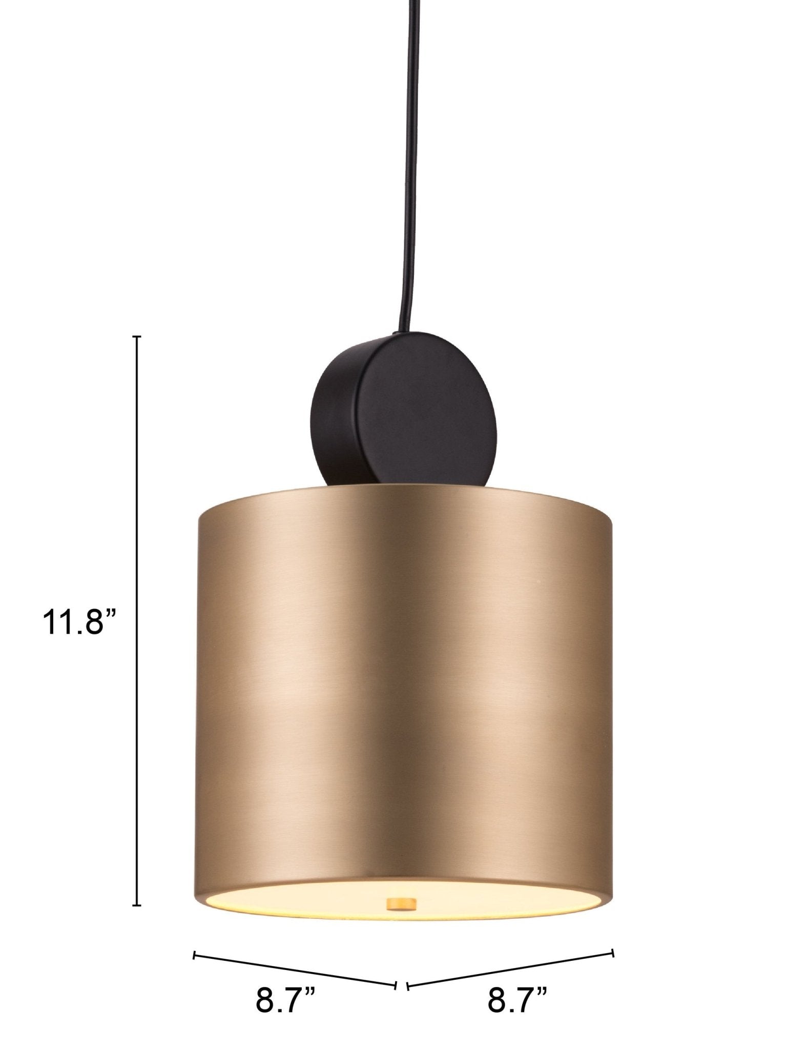 Myson Ceiling Lamp Gold & Black - Cozy Roots Decor