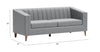 Nantucket Sofa Dark Gray - Cozy Roots Decor