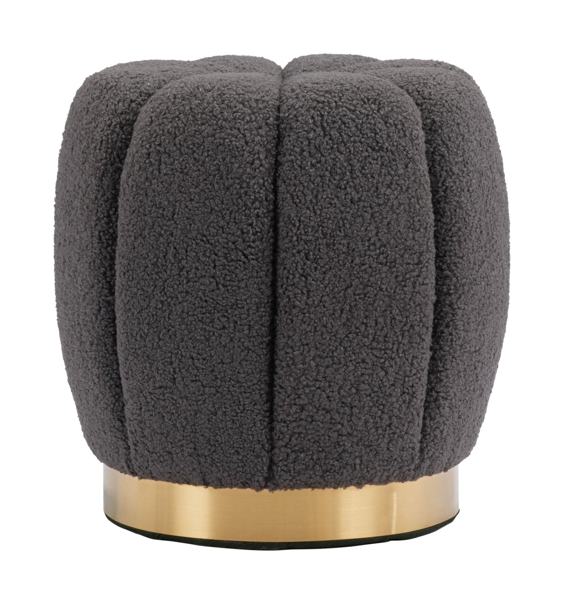 Napa Ottoman Dark Gray - Cozy Roots Decor