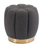 Napa Ottoman Dark Gray - Cozy Roots Decor