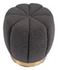 Napa Ottoman Dark Gray - Cozy Roots Decor