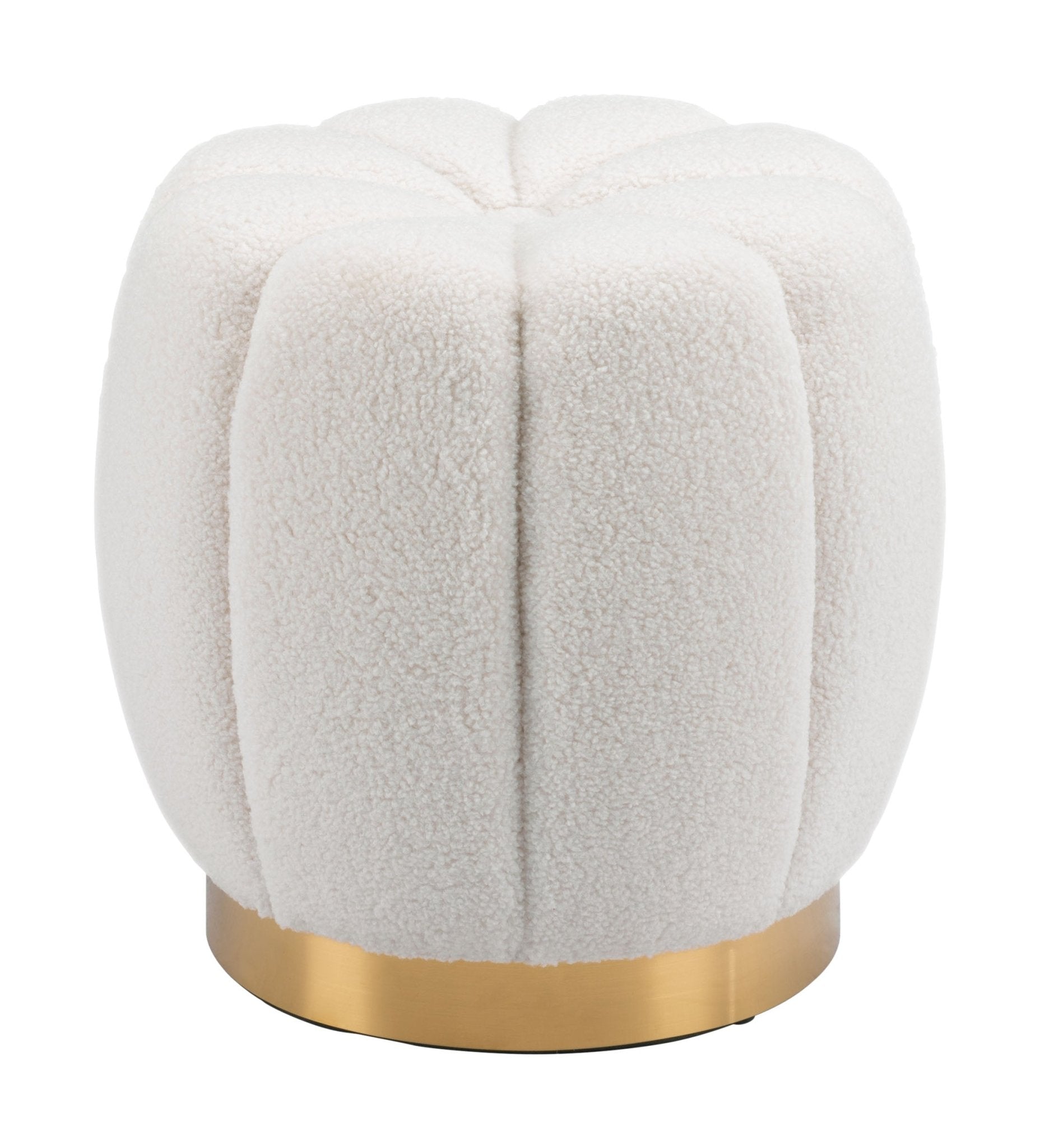Napa Ottoman Ivory - Cozy Roots Decor