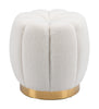Napa Ottoman Ivory - Cozy Roots Decor