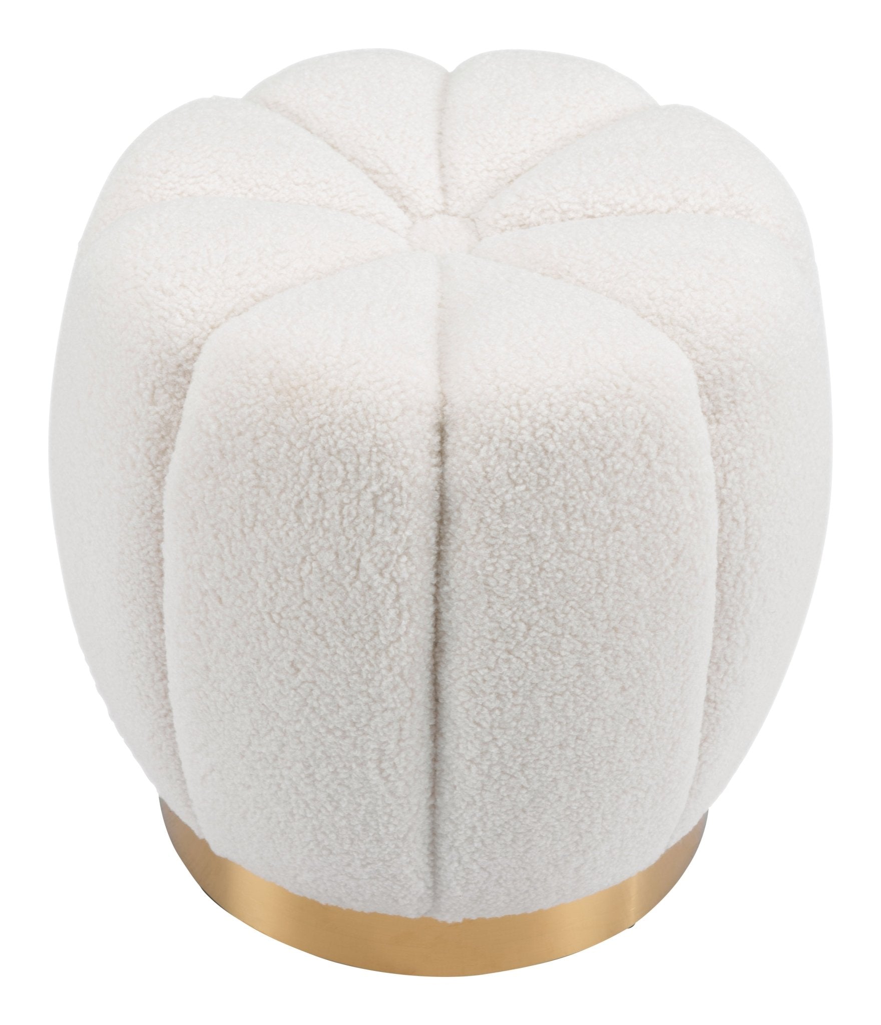 Napa Ottoman Ivory - Cozy Roots Decor