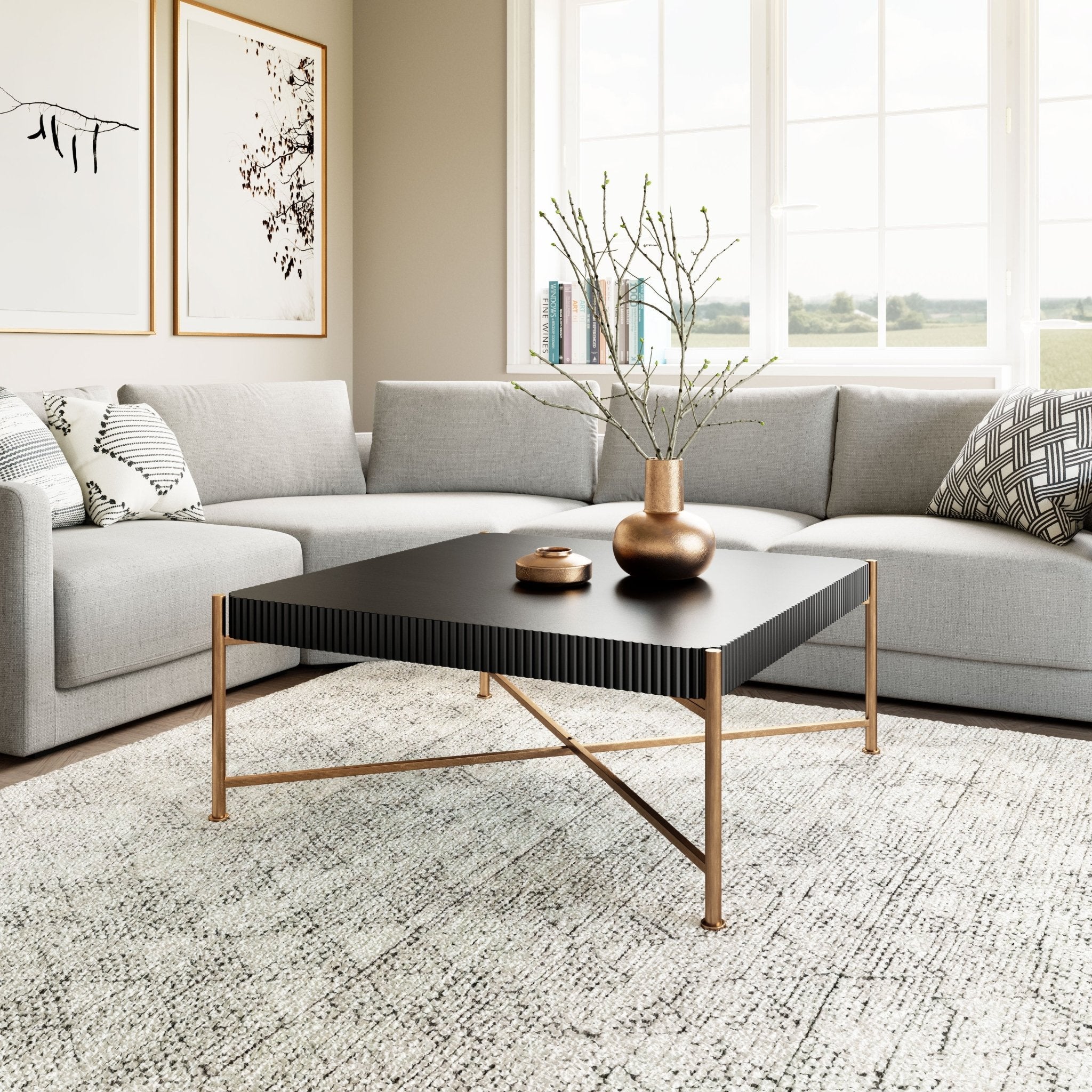 Nazaire Coffee Table Black - Cozy Roots Decor