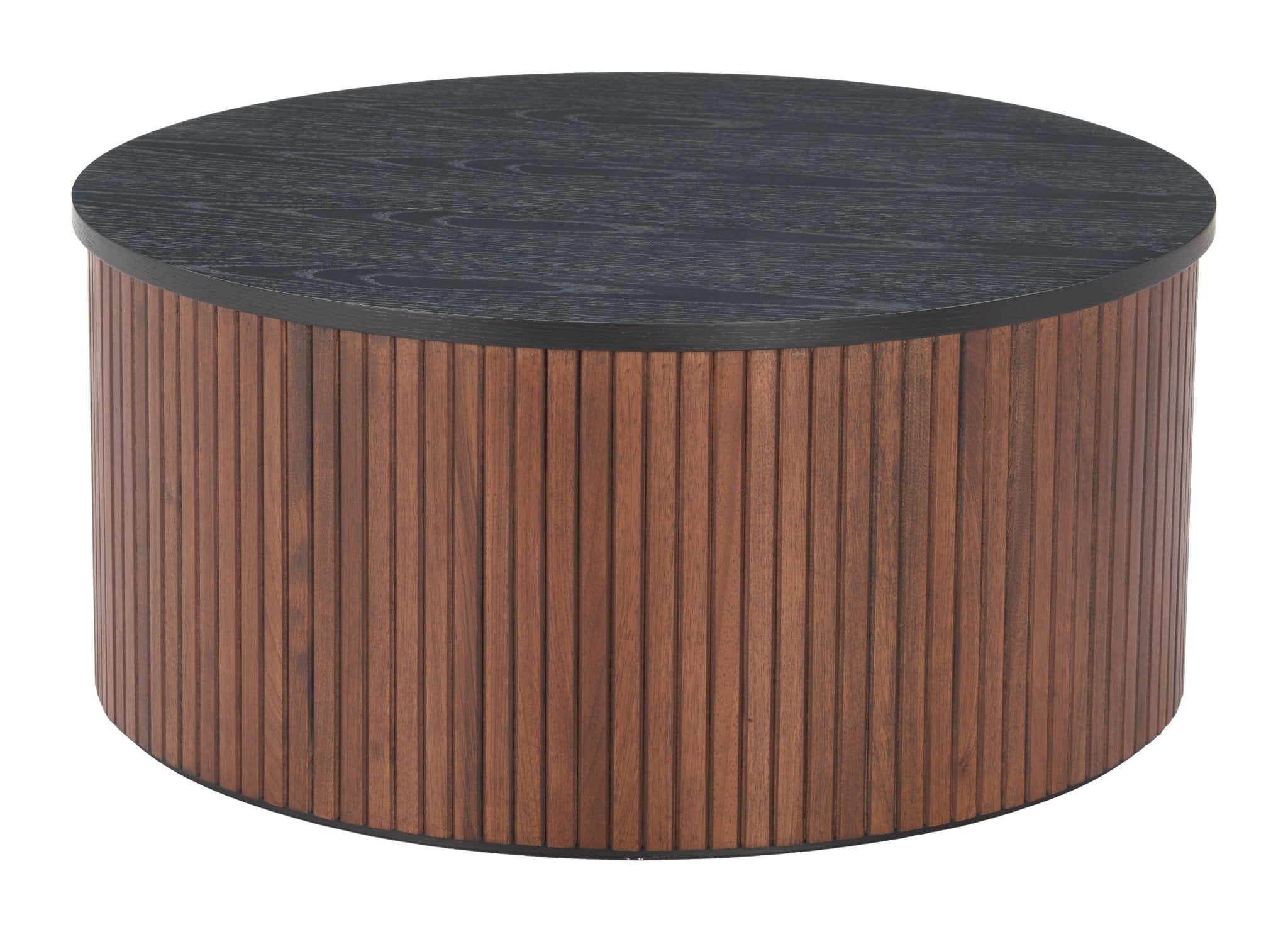 Nejaus Coffee Table Black & Walnut - Cozy Roots Decor