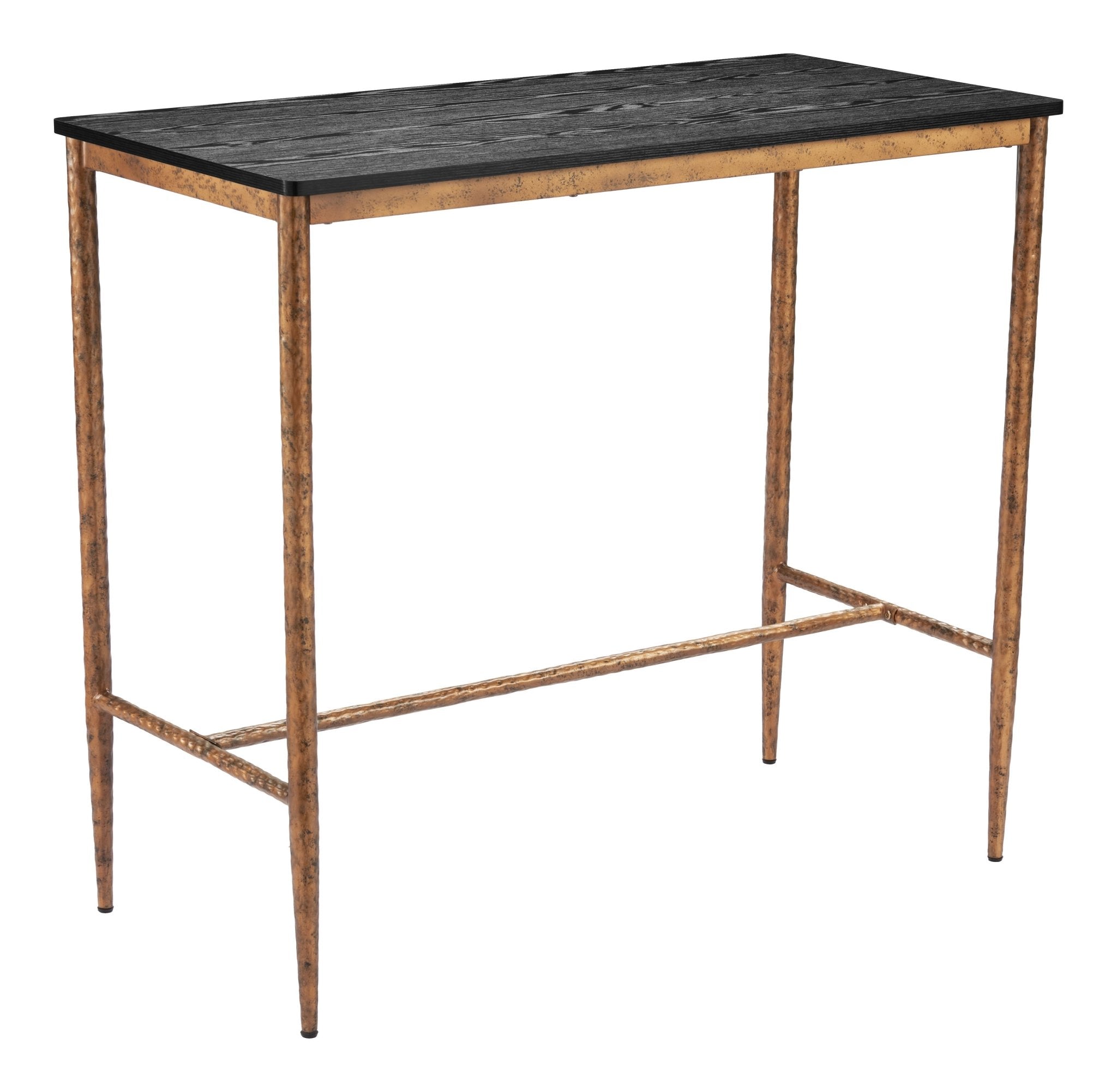 Nida Bar Table Black & Bronze - Cozy Roots Decor