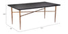 Nida Dining Table Black & Bronze - Cozy Roots Decor