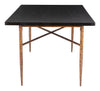 Nida Dining Table Black & Bronze - Cozy Roots Decor