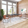 Nida Dining Table Black & Bronze - Cozy Roots Decor