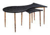 Norden Coffee Table Set (2 - Piece) Black & Bronze - Cozy Roots Decor