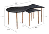 Norden Coffee Table Set (2 - Piece) Black & Bronze - Cozy Roots Decor