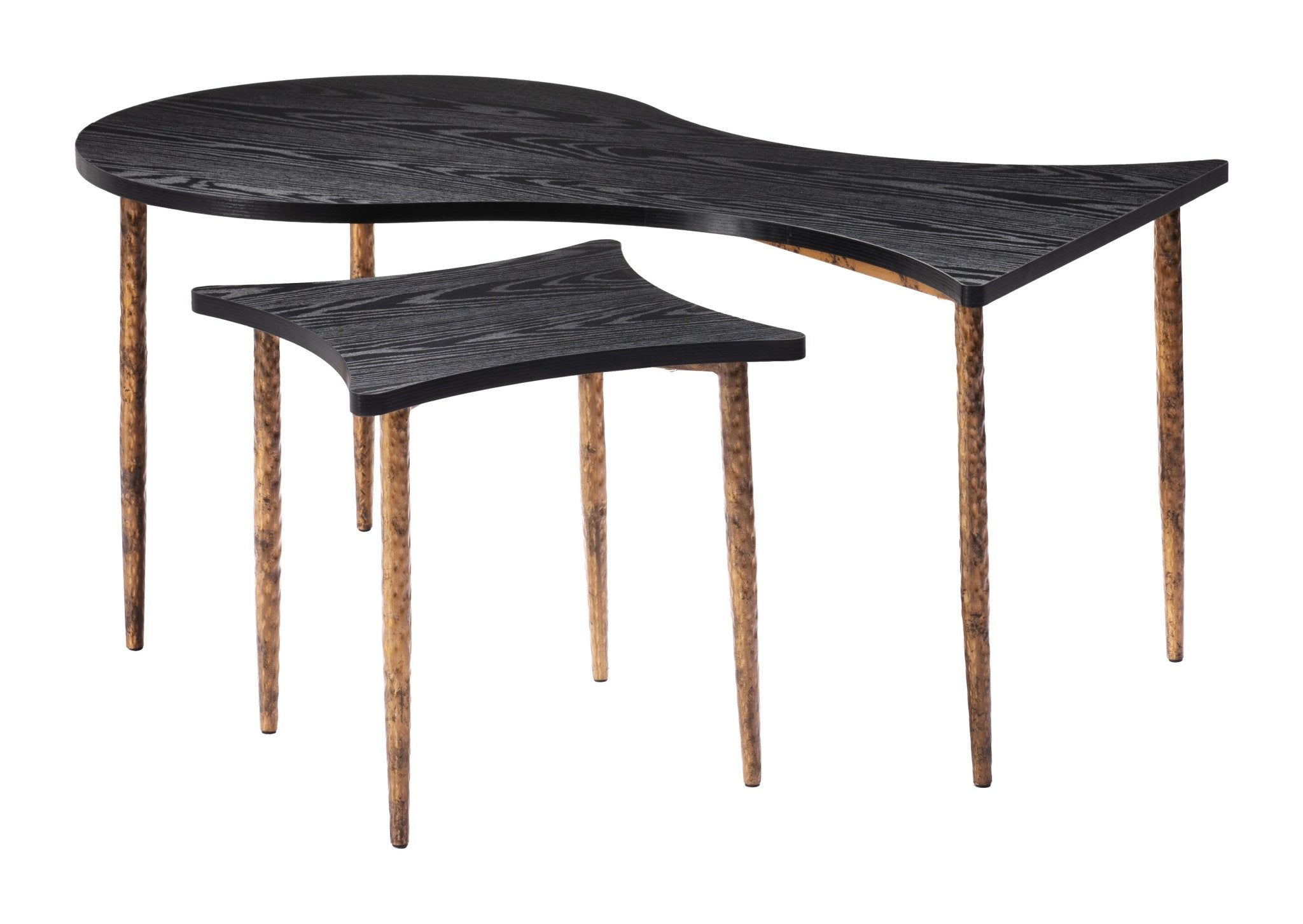 Norden Coffee Table Set (2 - Piece) Black & Bronze - Cozy Roots Decor