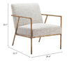 Norrebro Accent Chair Beige Frost - Cozy Roots Decor