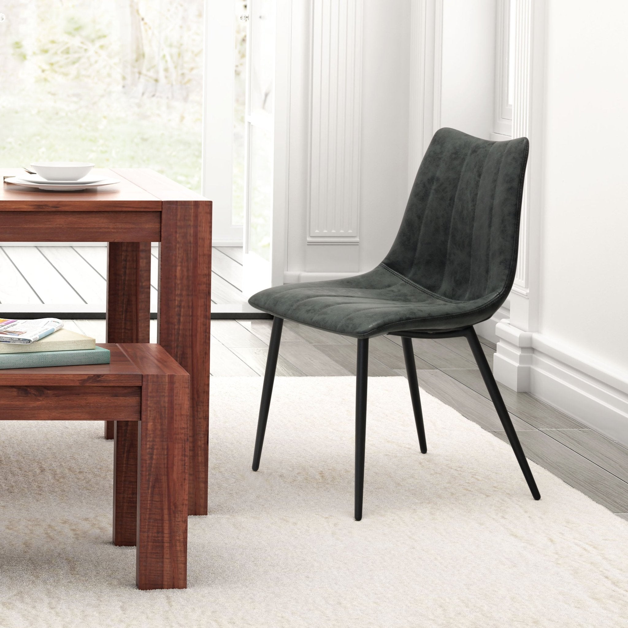 Norwich Dining Chair (Set of 2) Vintage Black - Cozy Roots Decor