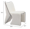 Novo Accent Chair Ivory - Cozy Roots Decor