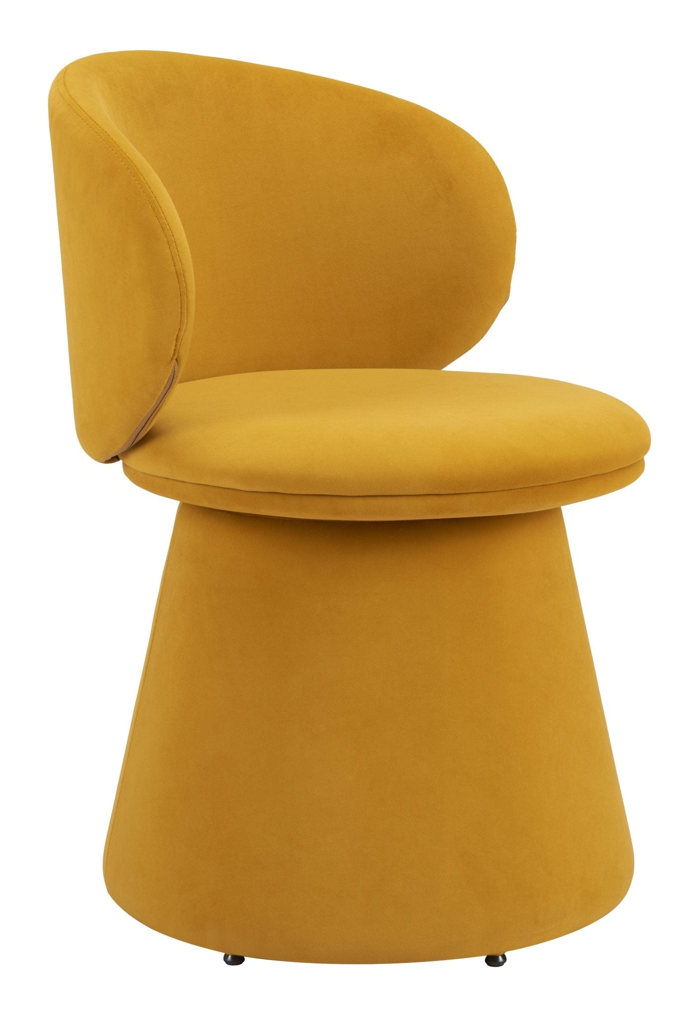 Oblic Swivel Dining Chair Orange - Cozy Roots Decor