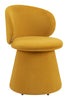 Oblic Swivel Dining Chair Orange - Cozy Roots Decor