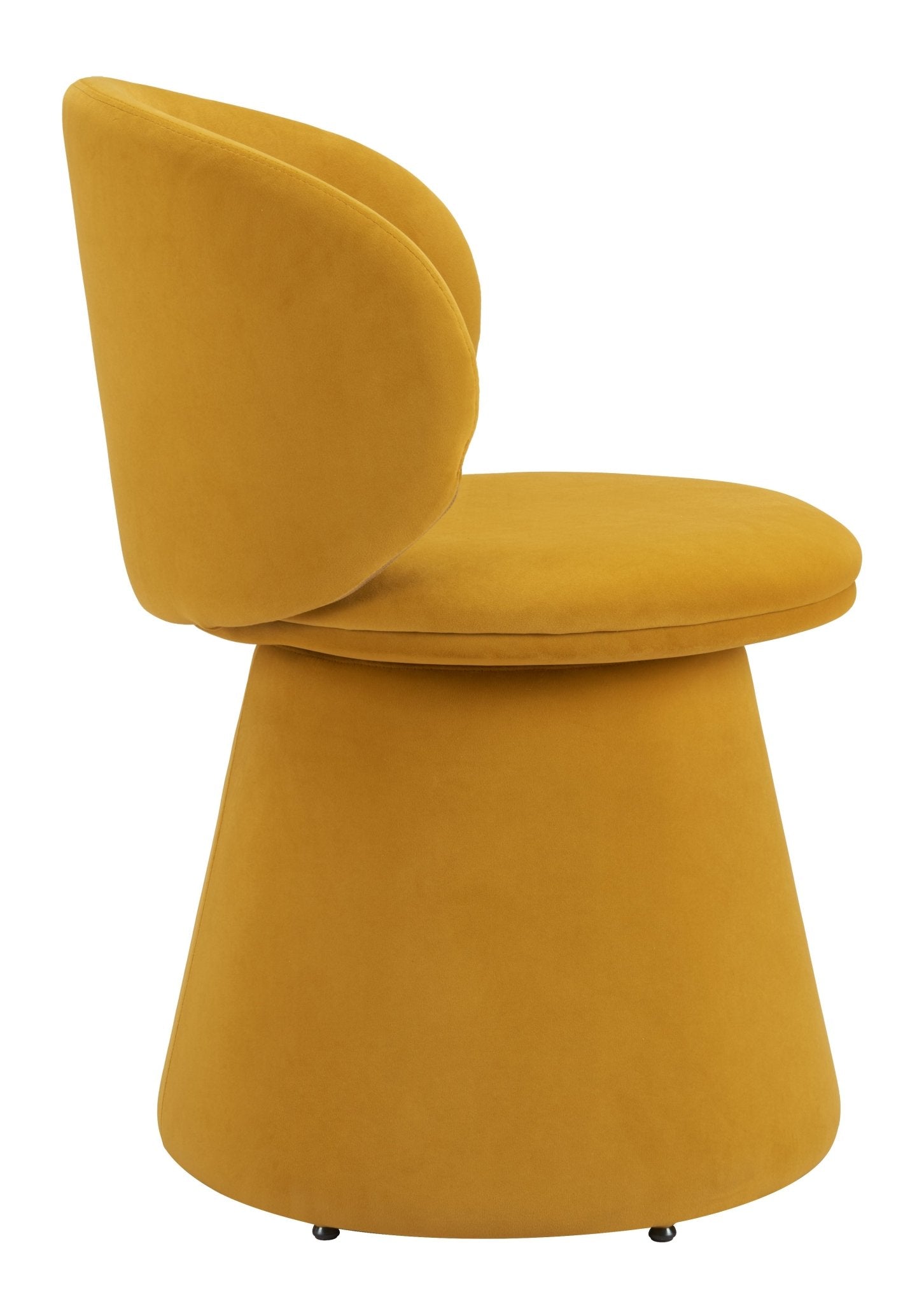 Oblic Swivel Dining Chair Orange - Cozy Roots Decor